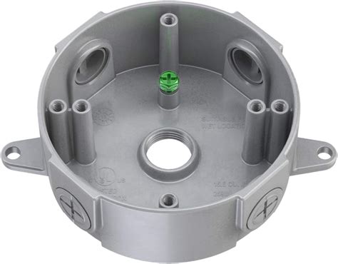 4 metal electrical round box|4 round electrical box mount.